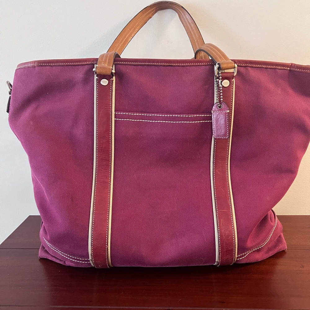 Coach Canvas Weekend Tote